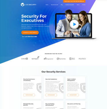 CXO SECURITY WEBSITE HOME