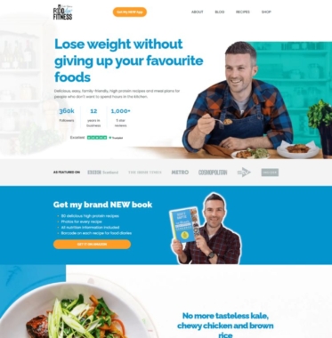 Food For Fitness | Website Design by Studio1