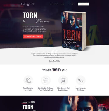 TORN BOOK - LANDING PAGE